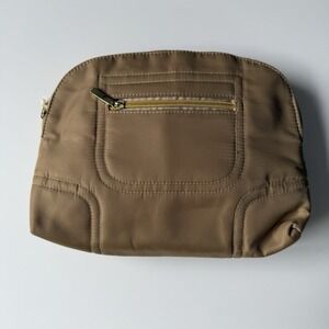 SQUARED by SONDRA ROBERTS‎ Cosmetic Makeup Bag Travel Zipper Pouch 11"x7"x3"